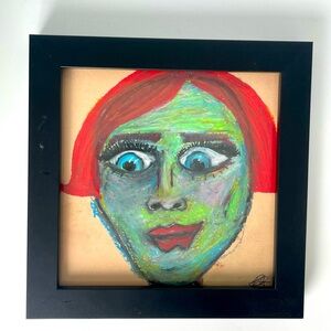 Small framed oil pastel (by me)